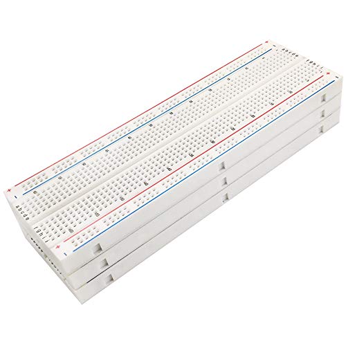 image for MCIGICM 3pcs Breadboard 830 Point Solderless Prototype PCB Board Kit P