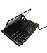 Vlike Mini Slim Credit Card Case Wallet with ID Window and Zipper Thin Holder Purse for Minimalist (Black)