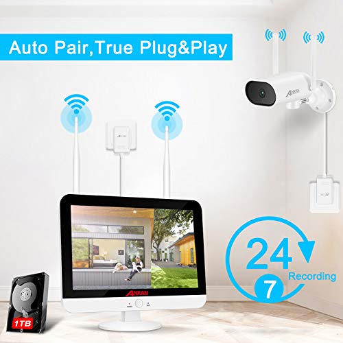 [8CH Expandable and Audio Recording] ANRAN All in One Wireless Security Camera System with 13\