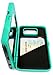 Galaxy S7 Case, Bastex Teal Hidden Back Mirror Wallet Case with Stand Feature and Card Holder for Samsung Galaxy S7 G930