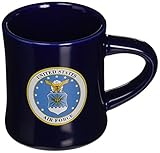 U.S. Air Force Stoneware Blue Ceramic Tea Coffee Dinner Mug