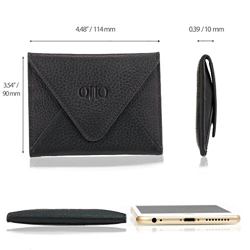 Otto Genuine Leather Wallet - Multiple Slots Money, ID, Cards, Smartphone, RFID Blocking - Unisex