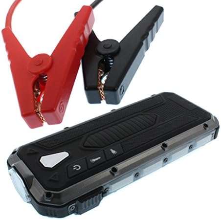TopQPS Portable Car Battery Jumper with 400A Peak 7500mah 6 in 1-Power Bank with Qualcomm Quick Charge
