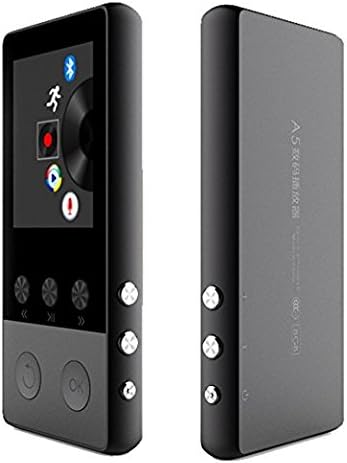 MP3 Player Bluetooth A5 Plus 8GB 1.8inch Screen Portable Sport Music Player with FM Radio Support 64gb Micro SD TF Card(Black)