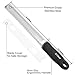 Lemon Zester, X-Chef Stainless Steel Grater (304 Food Grade Stainless Steel) Ginger Zester Cheese Grater with Safety Cover for Grating Lemon, Cheese, Garlic,Carrot and More