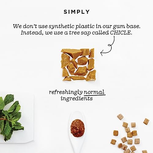 Simply Gum Natural Chewing Gum Boost with Lemongrass and Turmeric