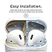 elago AirPods 2 Dust Guard (Gold, 1 Set) Dust-Proof Metal Cover, Luxurious Finish, Must Watch Installation Video - Compatible with Apple AirPods 2 Wireless Charging Case[US Patent Registered]