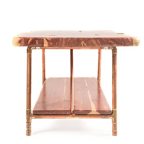 Niangua Furniture Live Edge Rustic Coffee Table Cedar Wood Metal