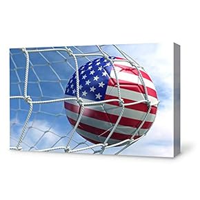 Canvas Wall Art USA Football Canvas Painting Wall Poster Decor for Living Room Framed Home Decorations - 12x18 inches