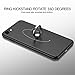 iPhone 7 Case, HUMIXX Ring and kickstand 2-in-1 cover Thin Sleek Fully Protective Matt Finish Hard Case for iPhone 7 (Black)