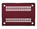 MOSISO Compatible with MacBook Air 13 inch Case (Models: A1369 & A1466, Older Version 2010-2017 Release), Protective Plastic Hard Shell Case & Keyboard Cover & Screen Protector, Wine Red