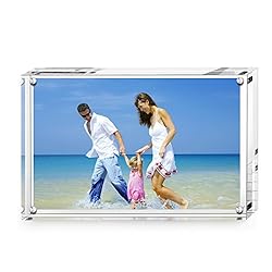 AMEITECH Acrylic Picture Frames, 4x6 inch Clear