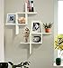 Shelving Solution Set of 2 Reversed Criss Cross Wall Shelf (White)