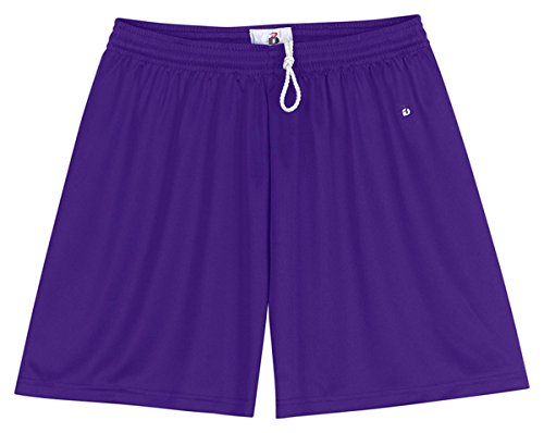 Badger 4116 BD Ldy B-Dry Core Short - Purple - L