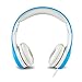 YUSONIC Over-Ear Kids Headset Volume Limited Headphones for Children (Blue)