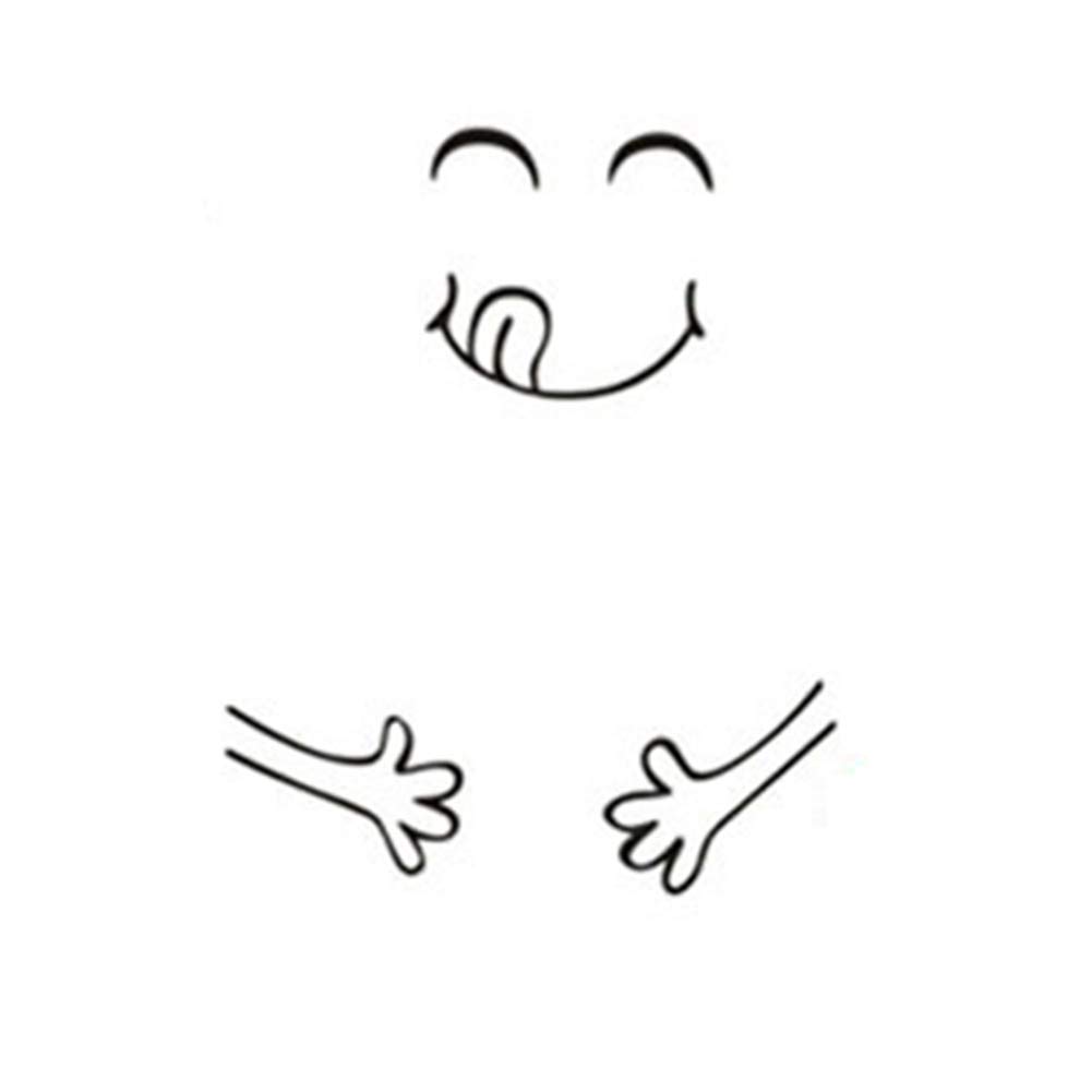 Wall Sticker Divertido refrigerador Pegatinas Smiley Creativo ...