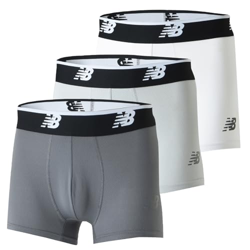 [ニューバランス] ボクサーブリーフ メッシュボクサー 3インチ 前閉じ 3pack メンズ (LAU13048) 速乾 ドライ 3枚 AS4