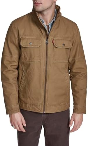 Docker's Men's Regular Fit Shirt Jacket, (New) Army Green, Medium