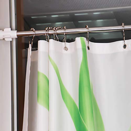 Qulable Shower Curtain Hooks Rings, Rustproof Stainless Steel Heavy Duty Shower Hooks for Bathroom Shower Rods Curtains (12 Pack)