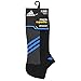 adidas Men's Superlite Stripe No Show Socks (3-Pair), Black/Shock Blue/Graphite, Large