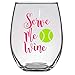 Laguna Design Co. Serve Me Wine Tennis Wine Glass, 21 Oz, Tennis Gift