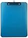Trade Quest Plastic Clipboard Transparent Color Letter Size Low Profile Clip (Pack of 6) (Blue)