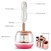 Electric Makeup Brush Cleaner-Portable Cosmetic Brush cleaner Automatic Wash in Seconds and Dry in 360 Rotation with 8 Silicone Collars for All Size Brushes WAMAX