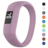 Meifox Compatible with Garmin vivofit JR Bands for Kids,Solf Silicone Replacement Band with Garmin Vivofit JR/Vivofit JR 2 / Vivofit 3 (Purple, Small)
