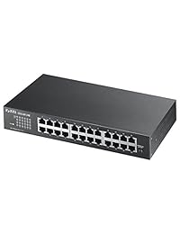 ZyXEL GS1100   24E   Computadora de escritorio Gigabit Switch de 24 puertos 10 100 1000 con montaje en rack