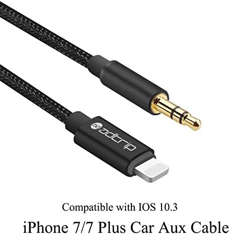 Aux Cable for iPhone 7, ADTRIP Lightning Aux Cable Auxiliary Cable for iPhone 8/8 Plus/X/7/7 Plus to Car Stereos
