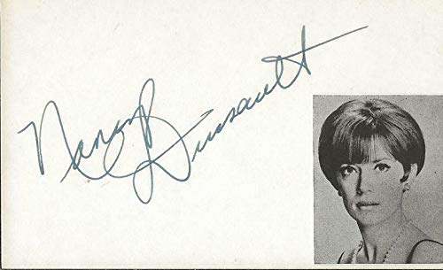 Nancy Dussault Signed Vintage 3x5 Index Card Too Close For Comfort