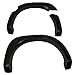 Fender Flares Compatible With 2004-2015 Nissan Titan, Pocket Rivet Style ABS Smooth Wheel Cover Protector Vent Trim by IKON MOTORSPORTS, 2005 2006 2007 2008 2009 2010 2011 2012 2013 2014