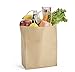 GSSUSA Halulu Brown Kraft Paper Bags, Gift Bags, Shopping Bags - 8x4.75x10.5 Inch - 100 Pcs