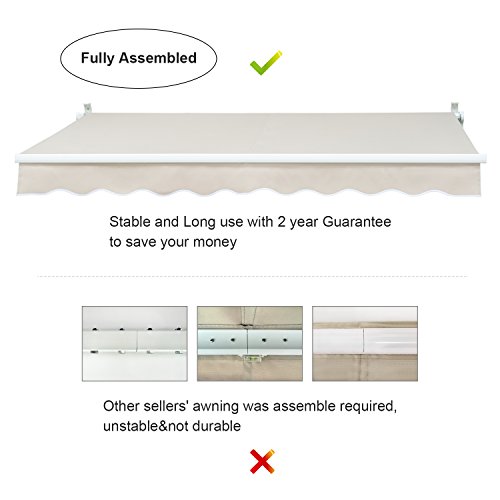 Diensweek-Patio-Awning-Retractable-Manual-Commercial-Grade-Quality-100-280G-Ployester-Window-Door-Sunshade-Deck-Canopy-Balcony-P100-Series-2-years-warranty