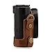 MegaGear MG1436 Panasonic Lumix DC-ZS200, TZ200 Ever Ready Genuine Leather Camera Case and Strap - Brown