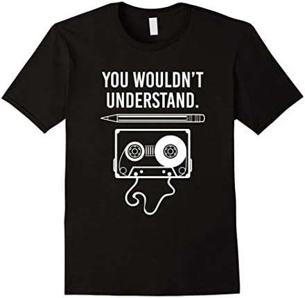Men's You Wouldn't Understand Vintage Cassette Tape Music T Shirt 2XL Black