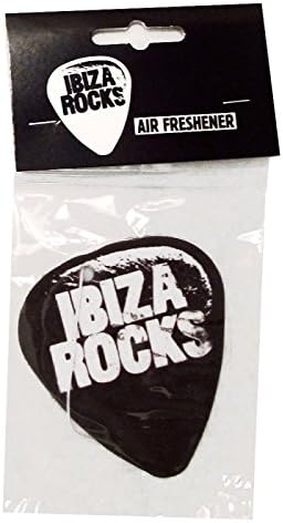 Ibiza Rocks: Plectrum Logo Air Freshener - Black, One Size