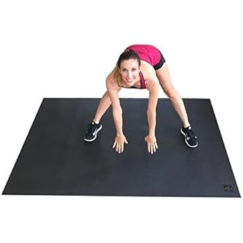 Large Exercise Mat 72" Long x 48" Wide (6'x4') x 6mm Thick. Comes With A Storage Bag and Storage Straps. Perfect Fitness Mat To Use With Cardio, Plyometric, MMA, & Aerobic DVD's. Square36