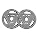 CAP Barbell Gray 2-Inch Olympic Grip Plate, 25-Pounds, Pair