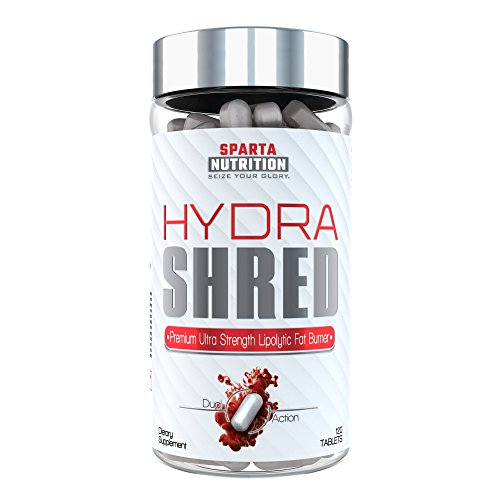 Sparta Nutrition HYDRA SHRED - Rapid Weight Loss Pills and Best Fat Burner for Women and Men - Strong Metabolism Booster and Appetite Suppressant Supplement with Garcinia Cambogia Extract, 120 Tablets