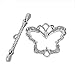 JGFinds Butterfly Bracelet Toggle Clasps - 28 Sets of Silver Tone DIY Jewelry Making Supplies