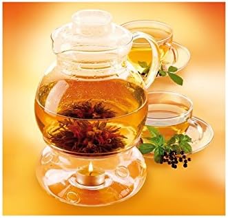 Fomax 1.5L Glass Teapot with Warmer