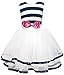 Maygold Little Girls Dresses Sleeveless Stripes Tulle Tutu Party Dress Size 2 - 7 T