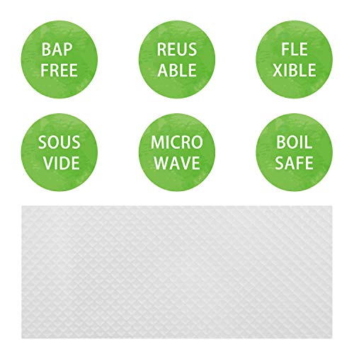 AMJ Vacuum Sealer Bags For Food Saver & Seal a Meal Vac Sealers, BPA Free, Heavy Duty Commercial Grade (5 xRoll)