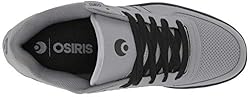 Osiris Men's Relic Skate Shoe, Grey/Black/Grey, 6 M