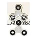 AnnVan Tri-Spinner Fidget Hand Spinner Toy - Engineering Plastics Material Durable Ultra High Speed Bearings - Good for ADHD EDC and Focus Anxiety Relief (Luminous White)