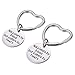 Meolin 2 Pack Not Sisters By Blood But Sisters By Heart Good Friends Keychain Friendship Gift