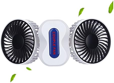 Portable Personal Dual Fan - Handheld USB Rechargeable Fan with 350°Rotation Motor, Camping Fan for Outdoor Cooling