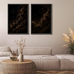 MUDECOR Framed Canvas Print Wall Art Set Golden
