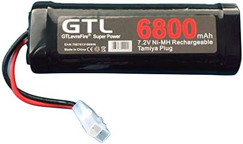IBISHITAOXUNBAIHUOD 6800mAh 7.2V NiMh RC Toy Battery Rechargeable Flat Racing Car Replacement Battery for RC Airplane Helicopter Boat